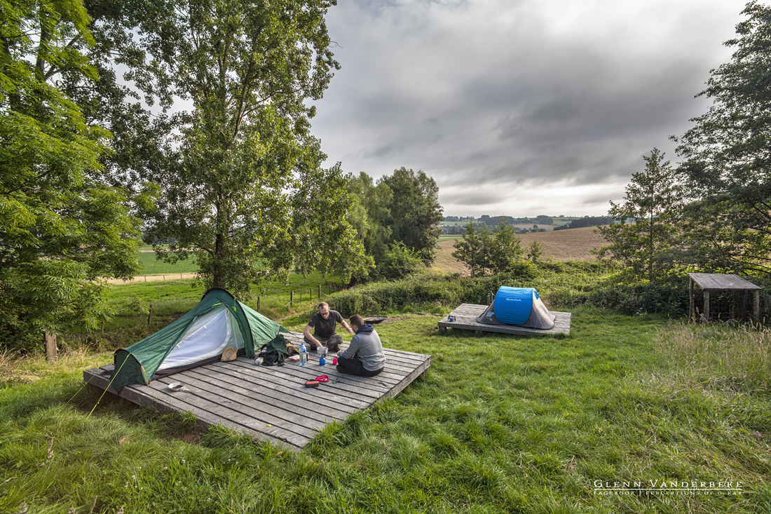 Bivakzone op de Koppenberg, Oudenaarde. Legaal kamperen in België. © West-Vlaamse landschapsfotograaf Glenn Vanderbeke