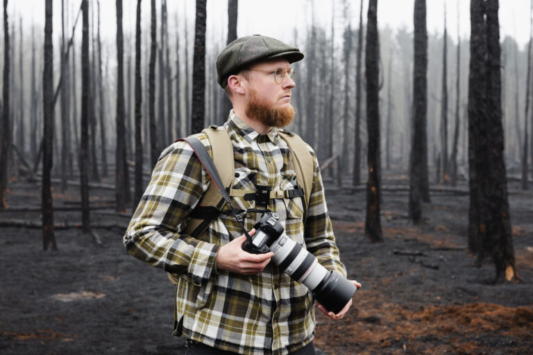 Bosbrand in de Clingse bossen, gefotografeerd door landschapsfotograaf Glenn Vanderbeke